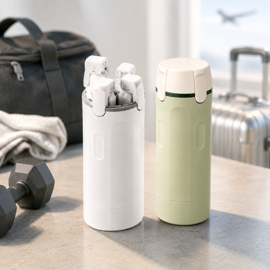 Botella Dispensadora Para Viaje 4 en 1